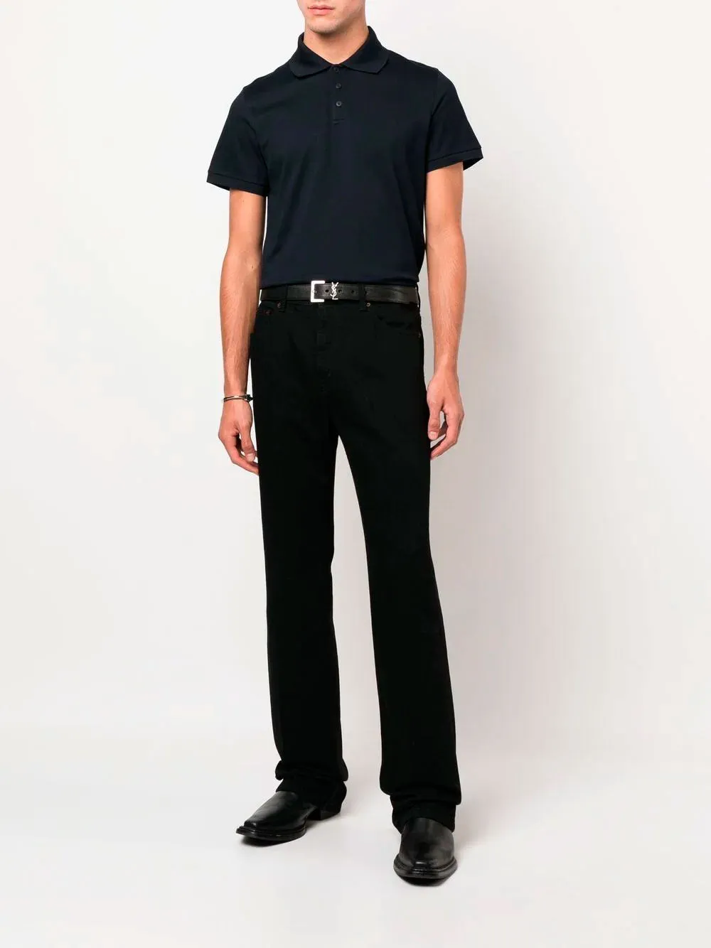 Short-sleeve cotton polo shirt