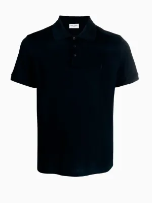 Short-sleeve cotton polo shirt