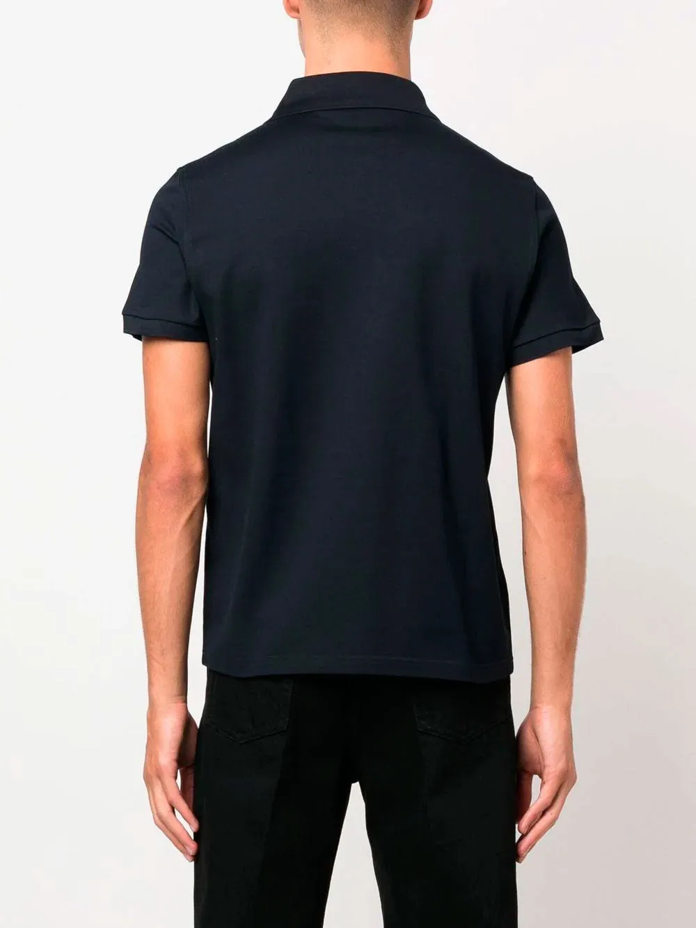 Short-sleeve cotton polo shirt