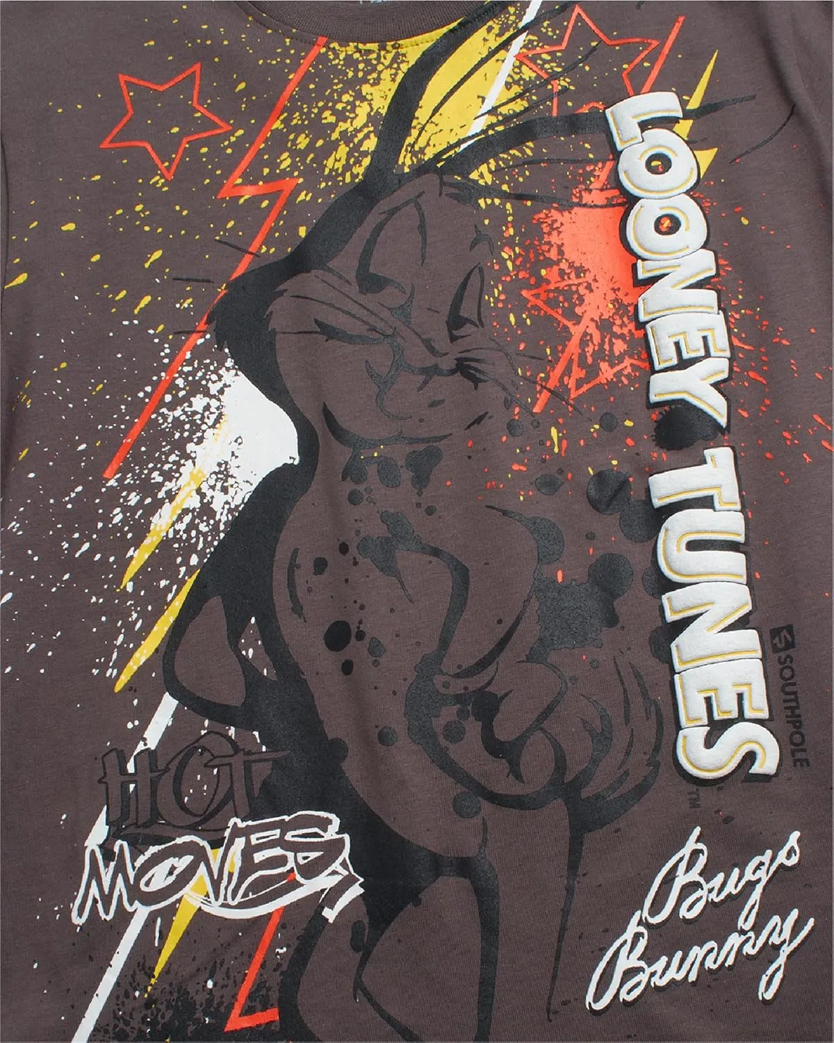 Southpole Boys' Graphic T-Shirts - Looney Tunes Bugs Bunny Tom and Jerry Crewneck Short Sleeve Graphic Tees (Sizes: 8-20)