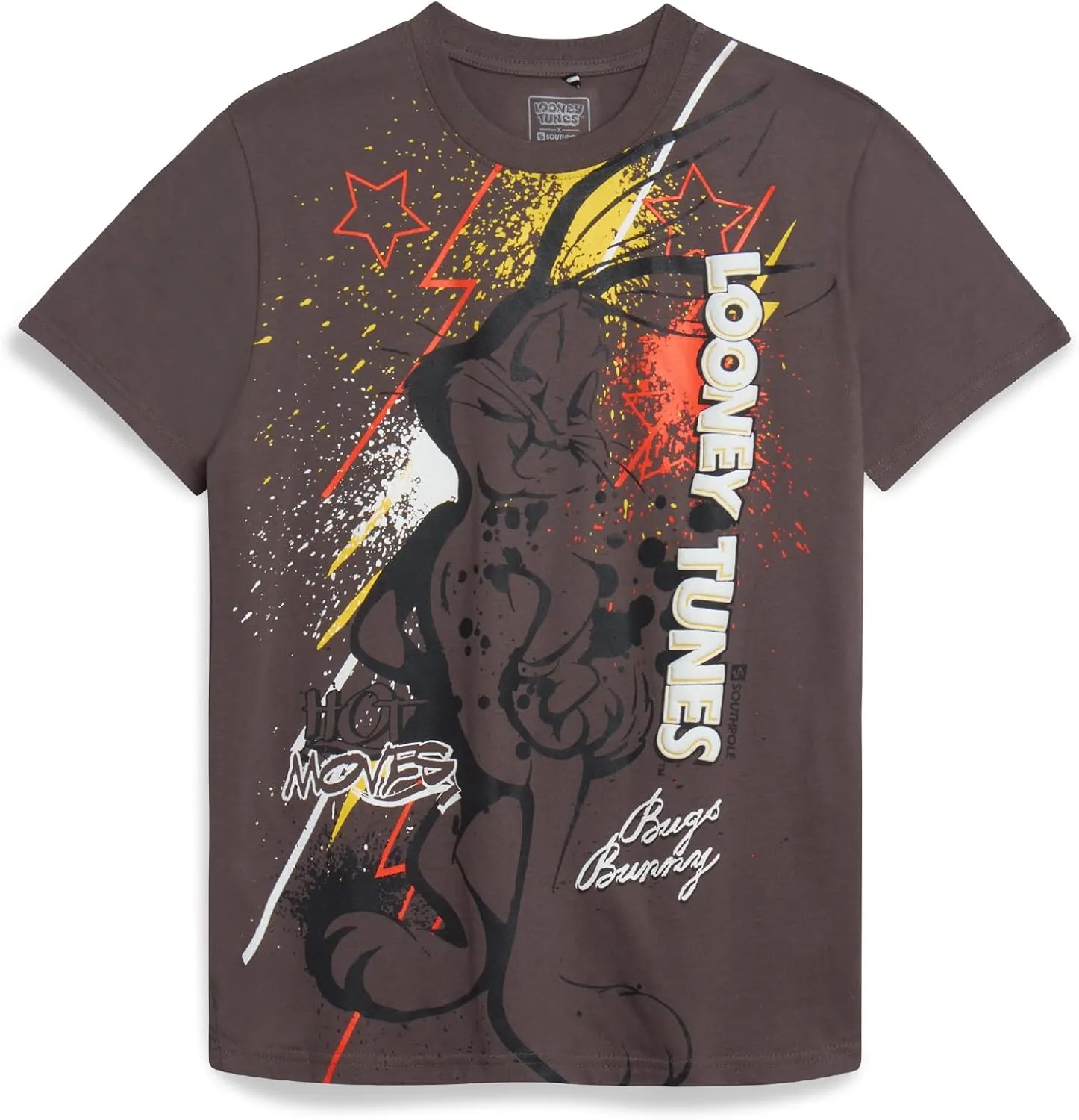 Southpole Boys' Graphic T-Shirts - Looney Tunes Bugs Bunny Tom and Jerry Crewneck Short Sleeve Graphic Tees (Sizes: 8-20)