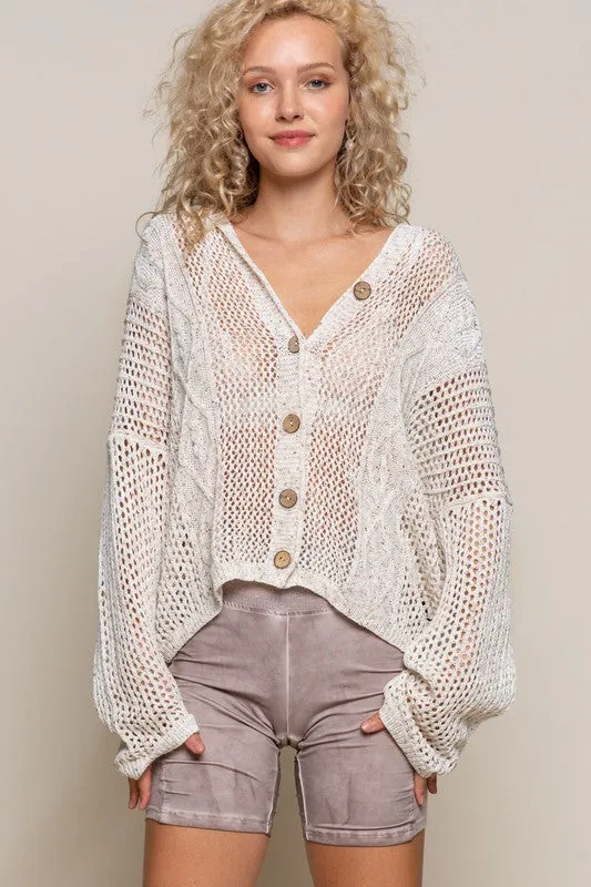 Stepping Stones Front Button Cardigan