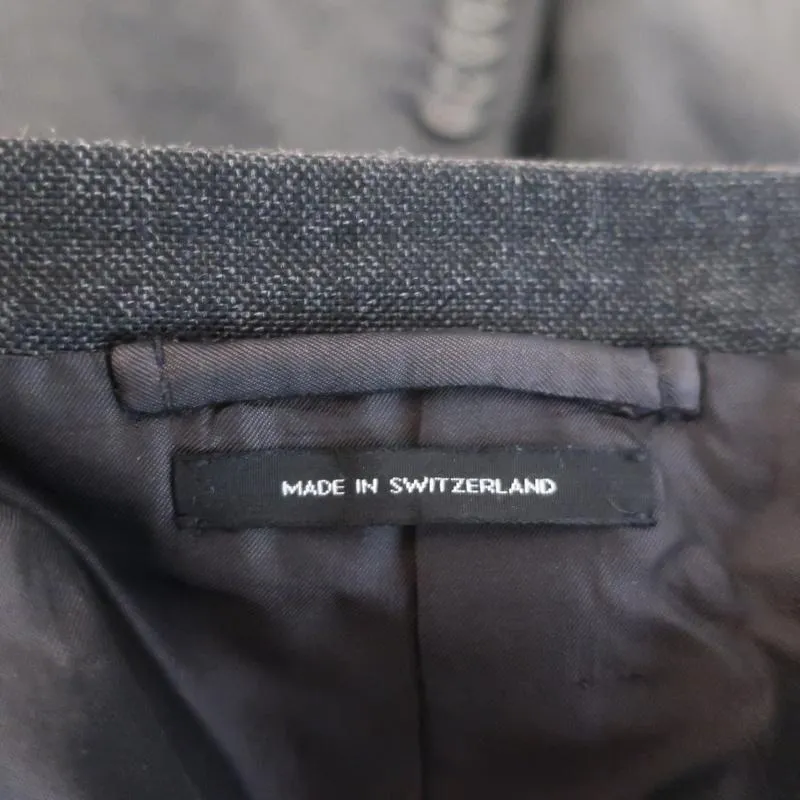 Tom Ford Suit Jacket Charcoal Wool Size 50 Two-Button Blazer