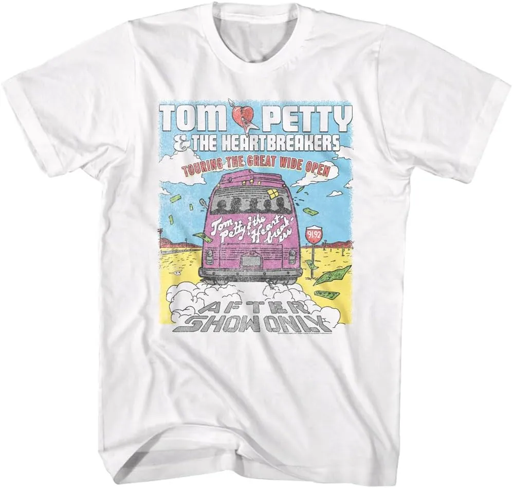 Tom Petty & The Heartbreakers Great Wide Open Adult Short Sleeve T Shirt 90s Vintage Style Graphic Tees