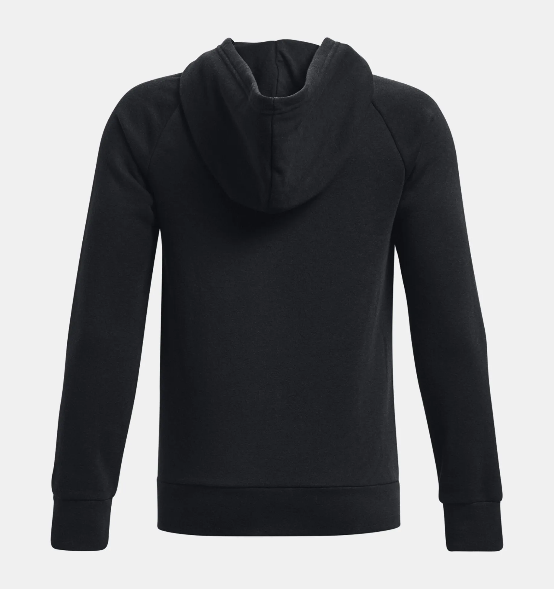 Under Armour Boys' UA Rival Fleece Full-Zip Hoodie - Black, Castlerock Light Heather