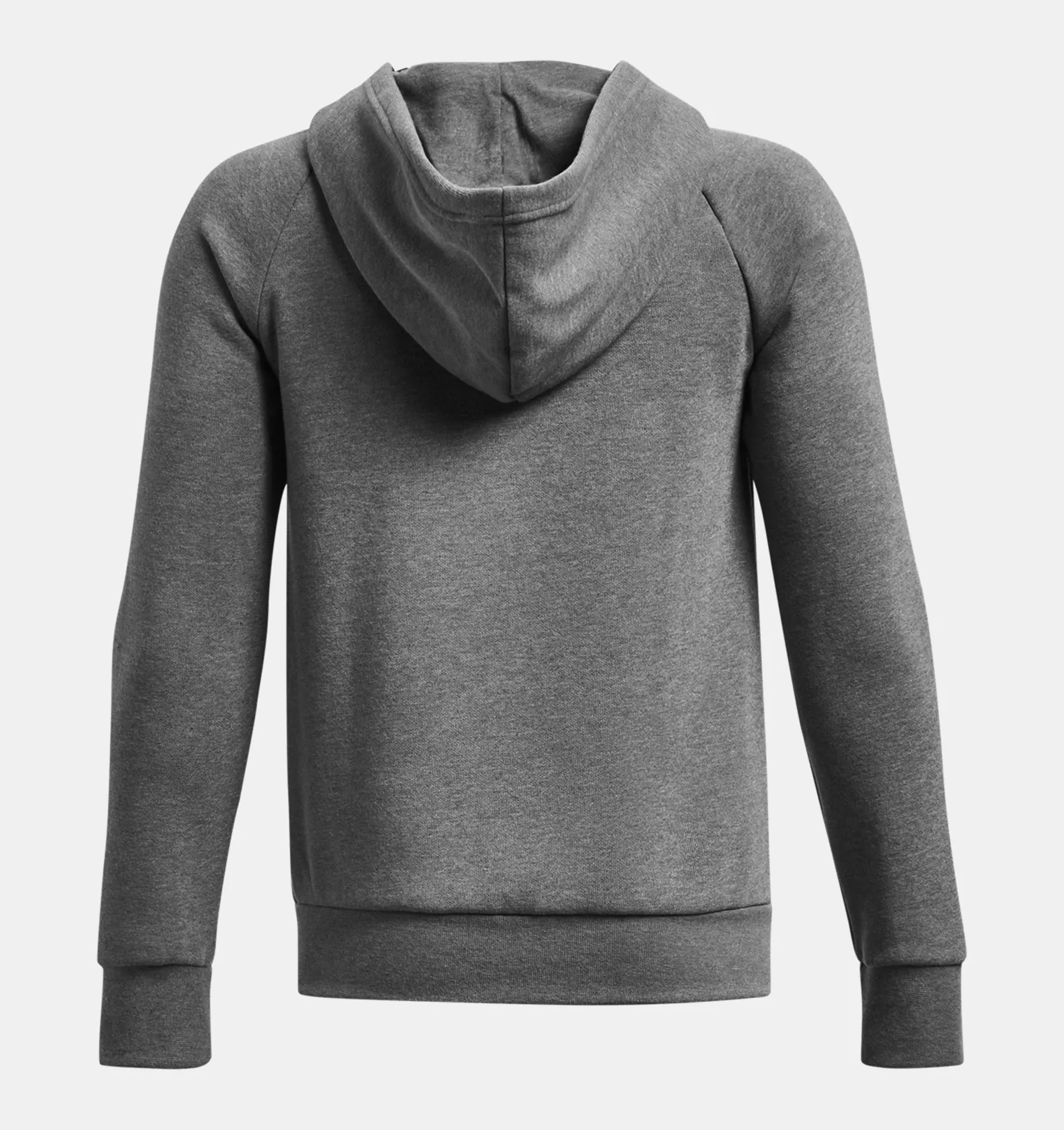 Under Armour Boys' UA Rival Fleece Full-Zip Hoodie - Black, Castlerock Light Heather