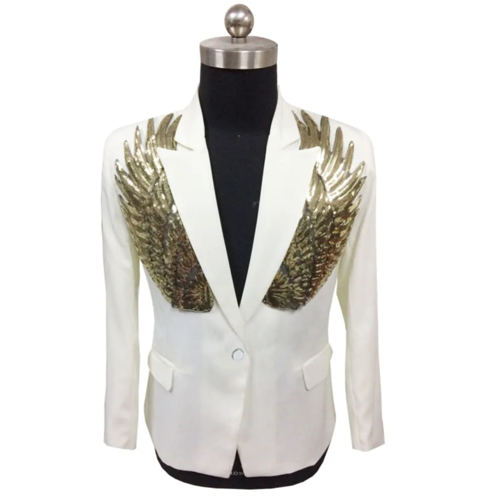 Wing Sequin Blazer Slim Fit