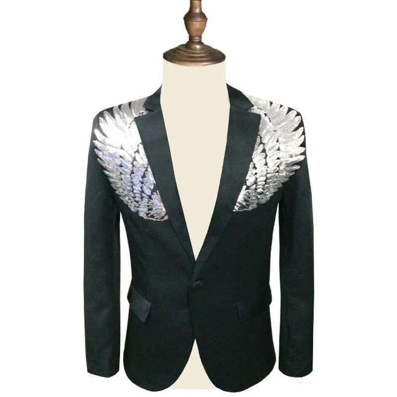 Wing Sequin Blazer Slim Fit