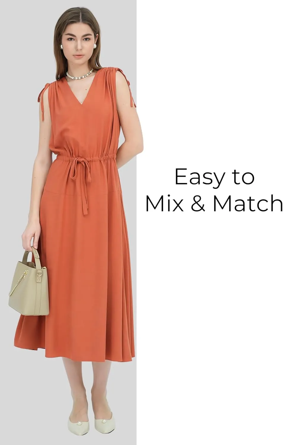 Womens Shirtdress Tie Waist Short Raglan Sleeves Slit Spread Collar Button Midi Work Office Business