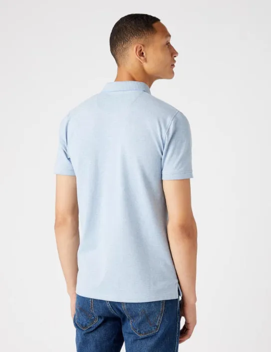 Wrangler Refined Polo Shirt - Della Robia Blu