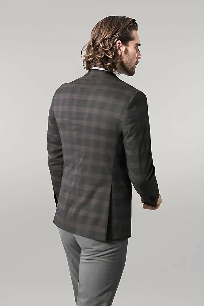 WSS Slimfit Plaid Wool Blazer  - Singen