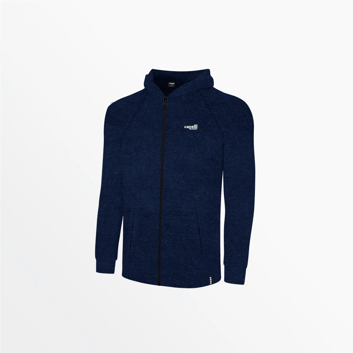 YOUTH HEATHERED ZIP UP HOODIE
