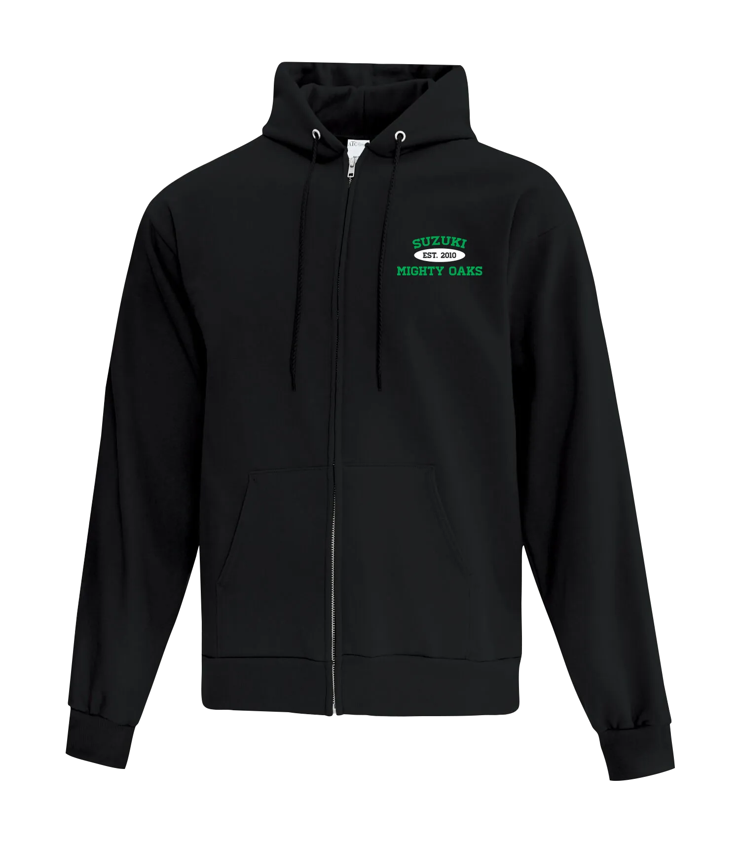 YOUTH Suzuki Cotton Full Zip Hooded Sweatshirt with Left Chest *Embroidered* Logo